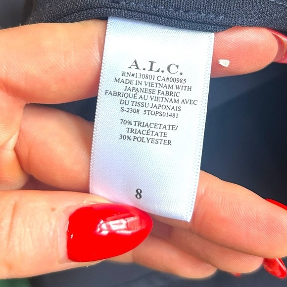 A.L.C Carey II Top in Navy NEW with tags Size 8 - Picture 9 of 11